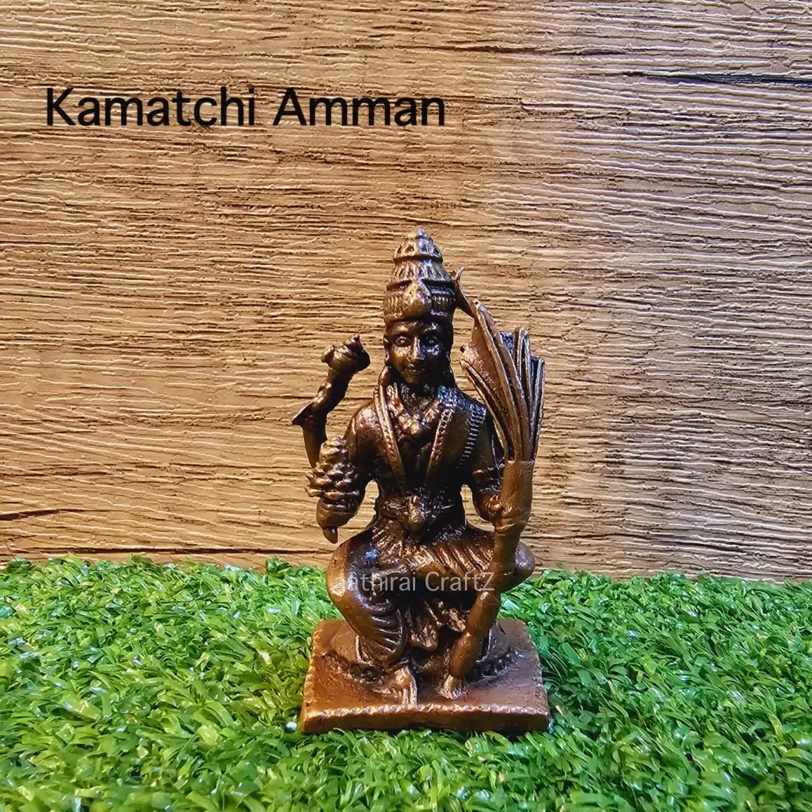 Kamatchi Amman Copper Antique Finish - image 1
