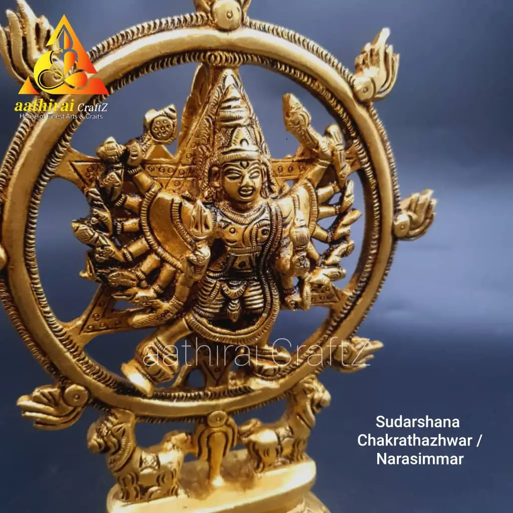 Sudarshana Chakrathazhwar / Narasimmar / Big Chakrath Azhwar - image 2