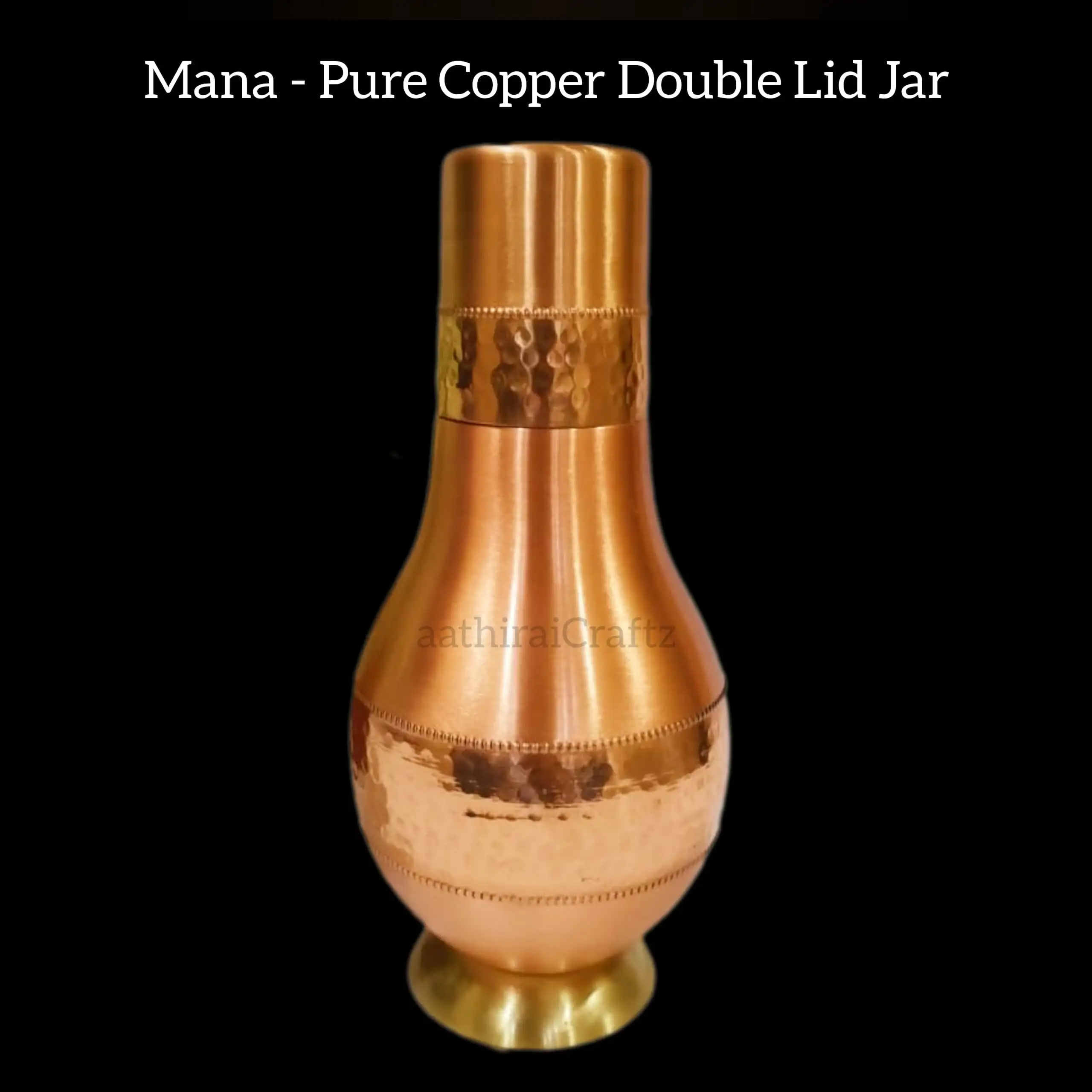 Mana - Pure Copper Double Lid Jar - image 1