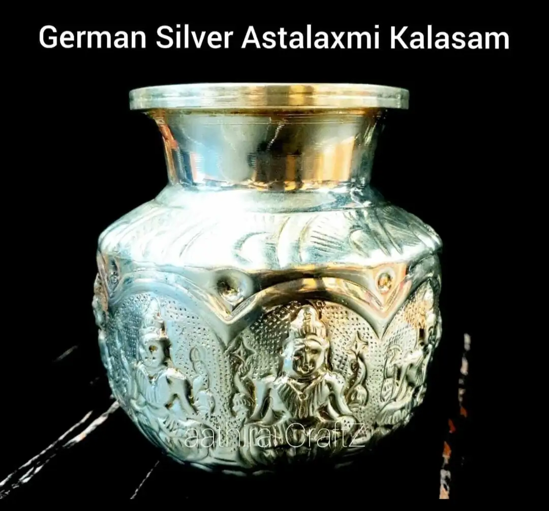 German Silver Kalasam / Poorana Astalaxmi Kalasam - Small - image 1