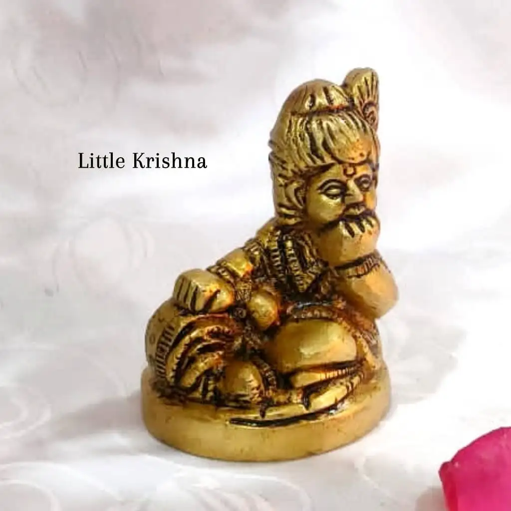 Little Krishna Brass Antique Finish - image 1