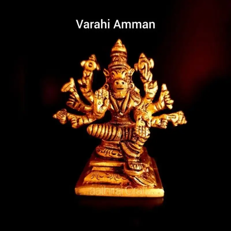 Varahi Amman
Brass Antique Finish - image 1