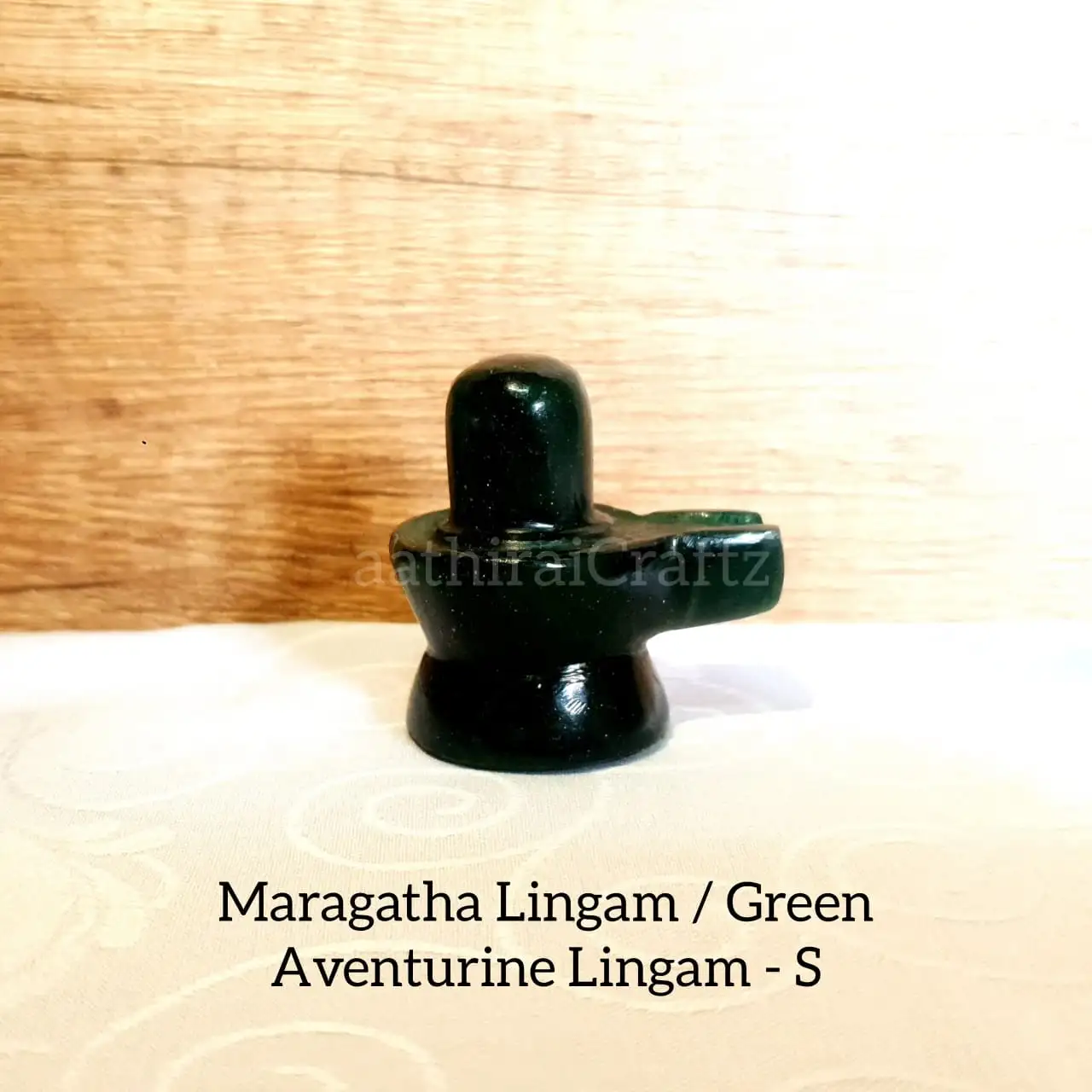 Maragatha Lingam / Green Aventurine Lingam - Small - image 1