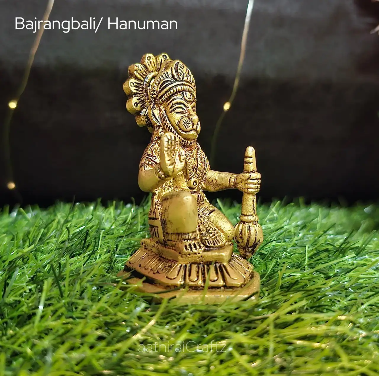 Bajrangbali / Hanuman Statue
Brass Antique Finish - image 2