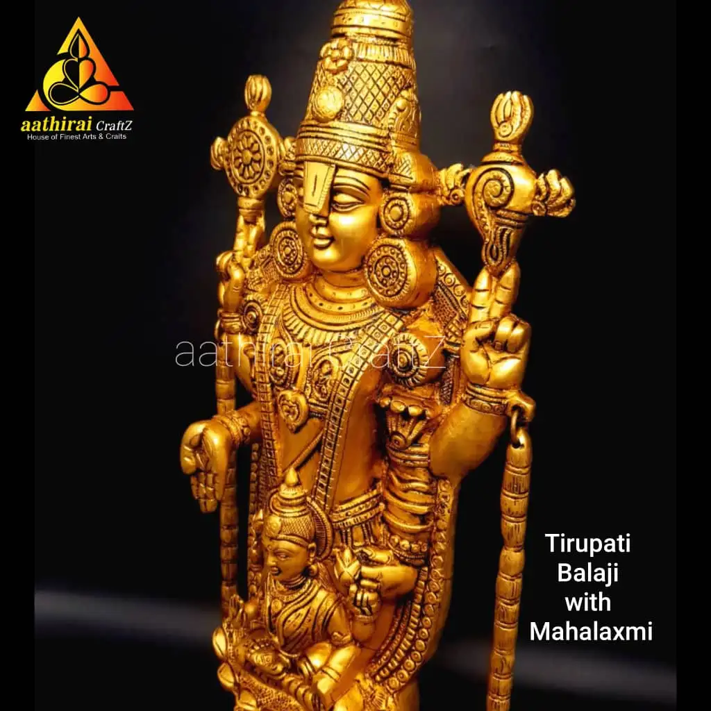 Tirupati Balaji With Mahalaxmi Grand Statue - image 2