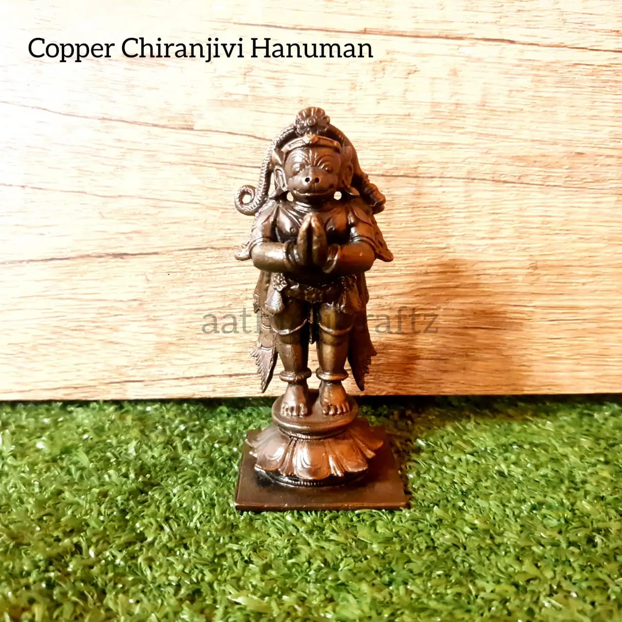 Hanuman / Anjaneya / Chiranjivi Copper Idol - image 1