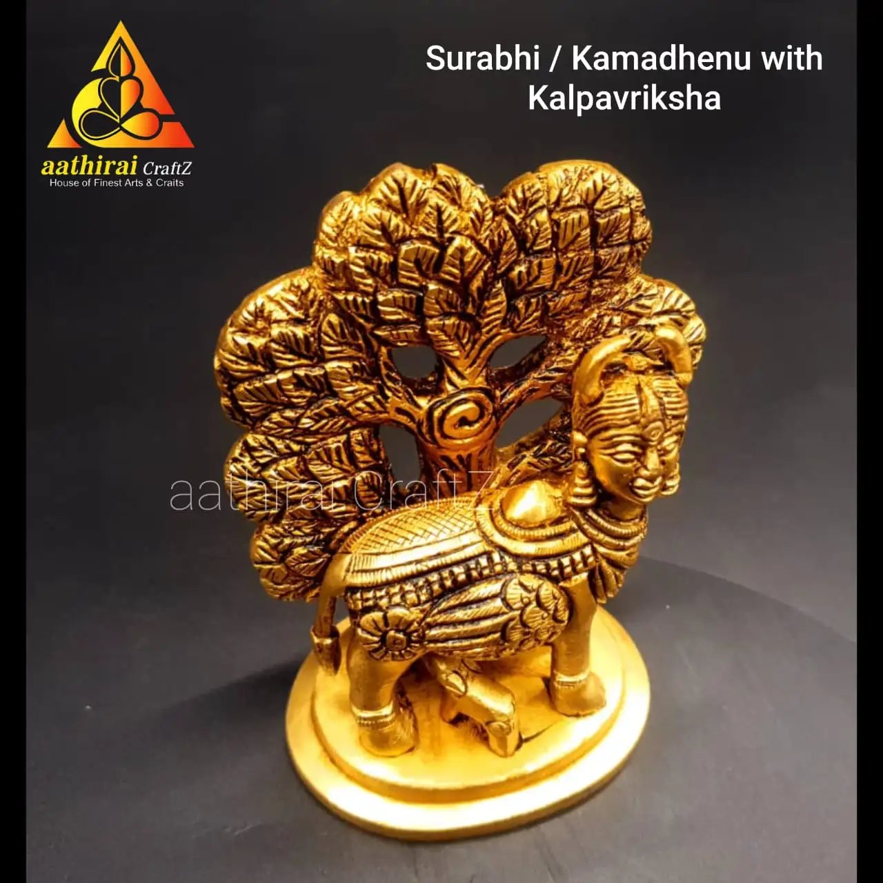 Surabhi / Kamadhenu With Kalpavriksha - image 2