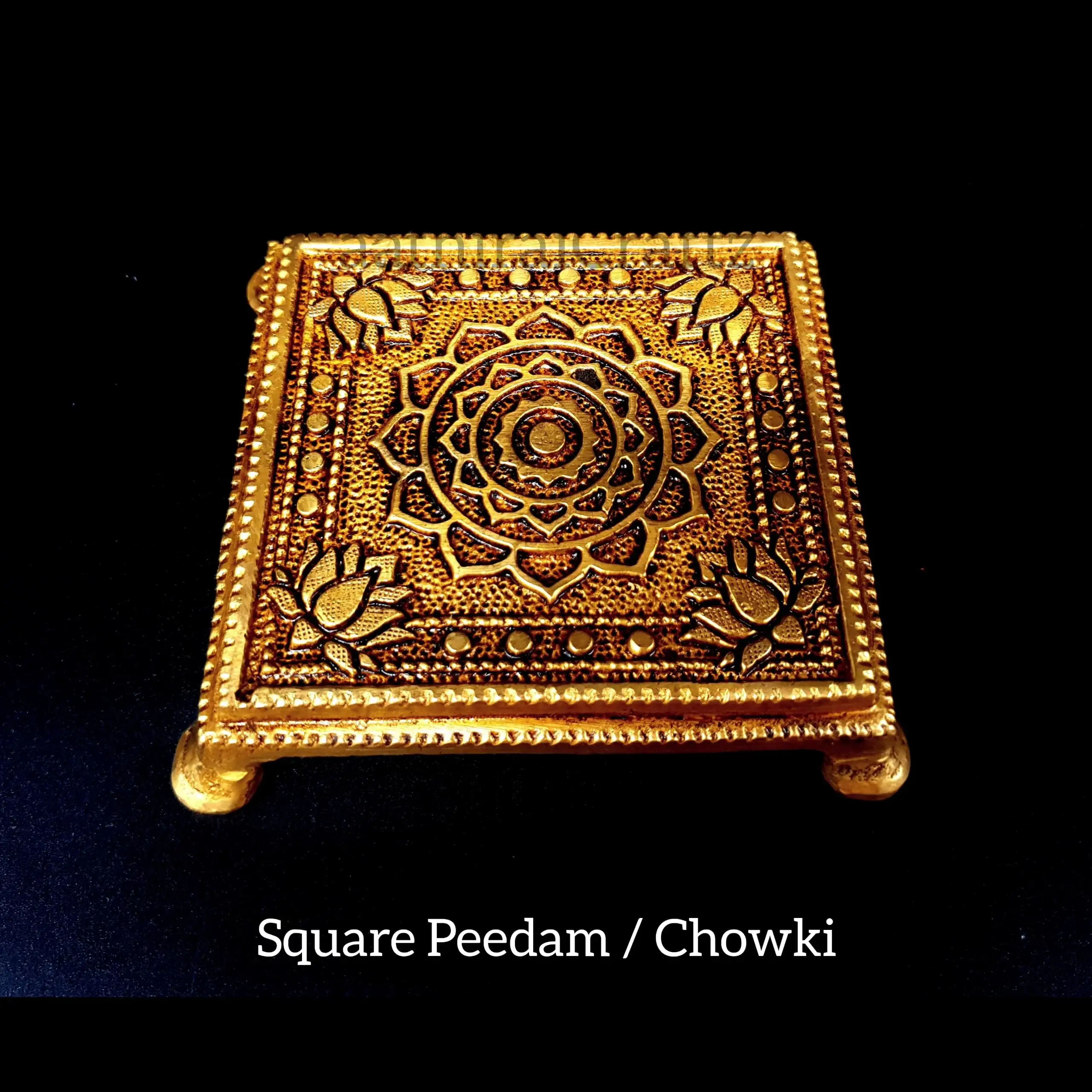 Brass Square Peedam / Brass Chowki - image 2