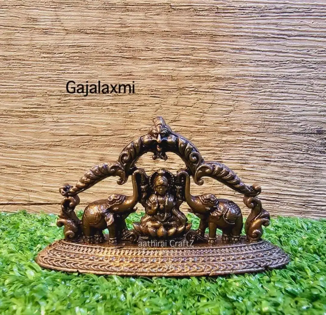 Gajalakshmi Copper Antique Finish - image 1