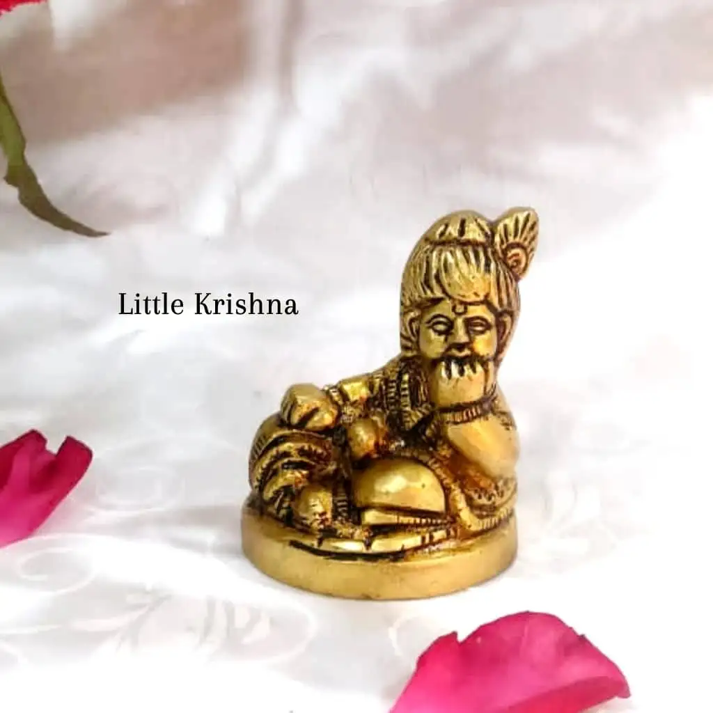 Little Krishna Brass Antique Finish - image 2
