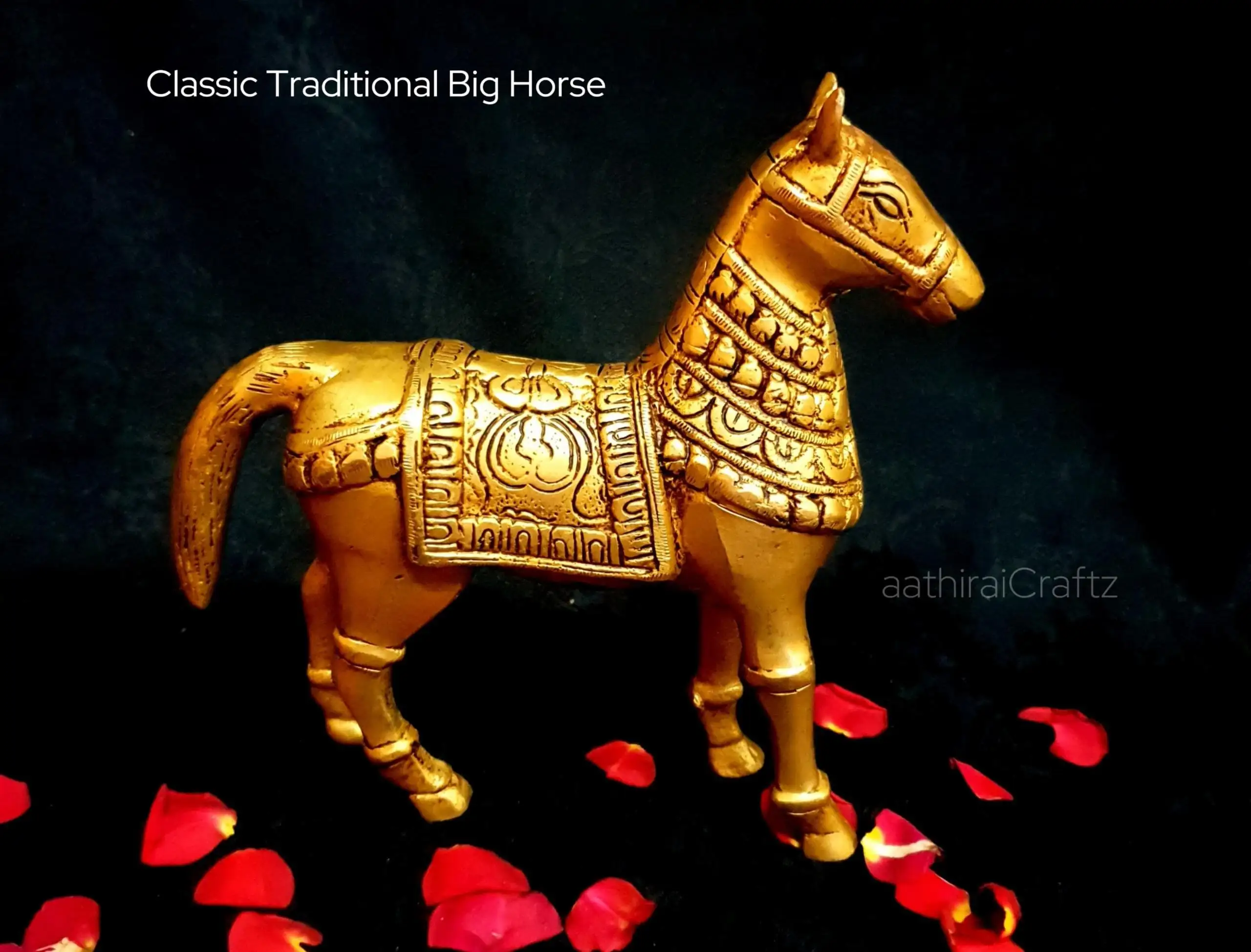 Classic Traditional Horse Brass Decorative Sculpture - image 1