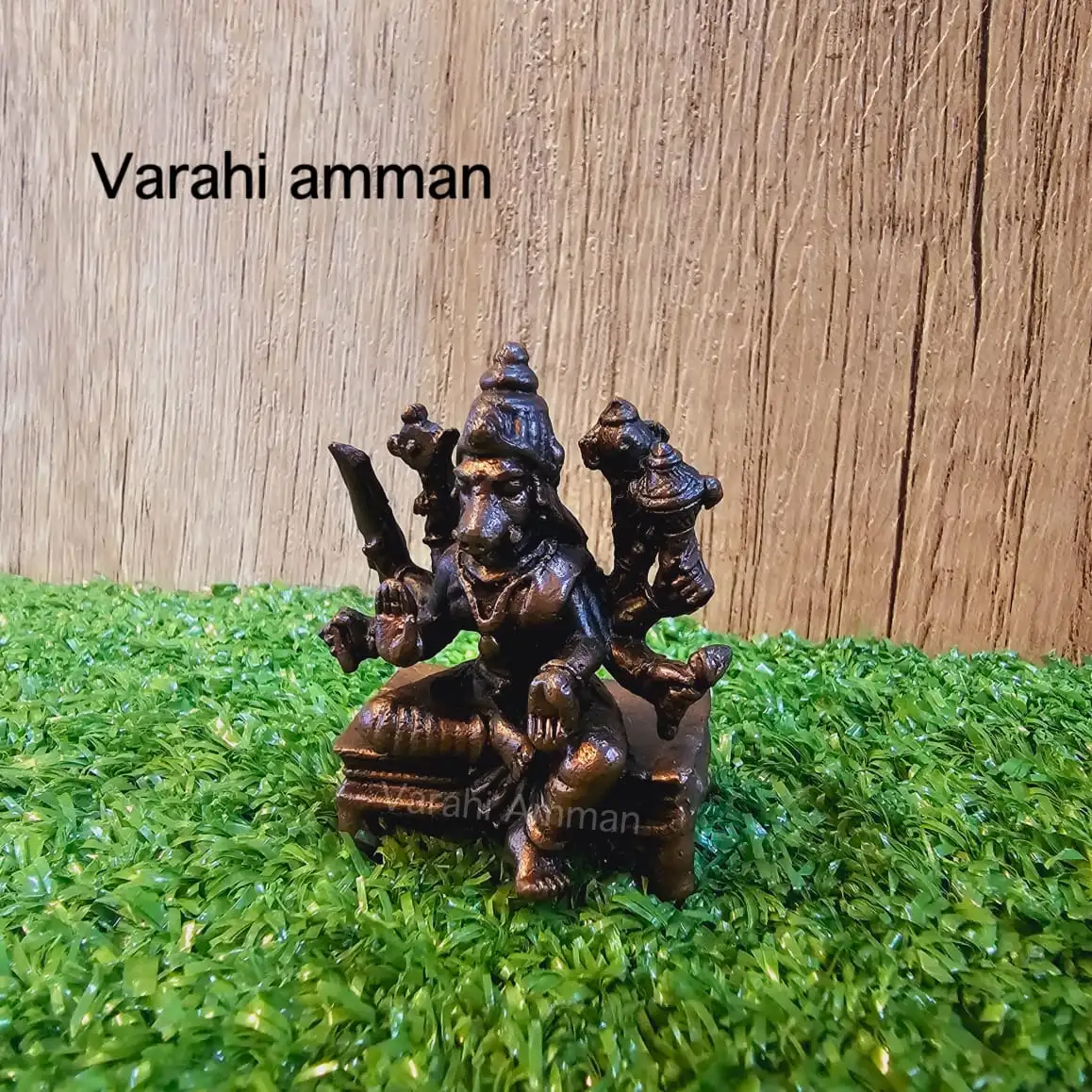 Copper Varahi Amman / Copper Antique Finish - image 2