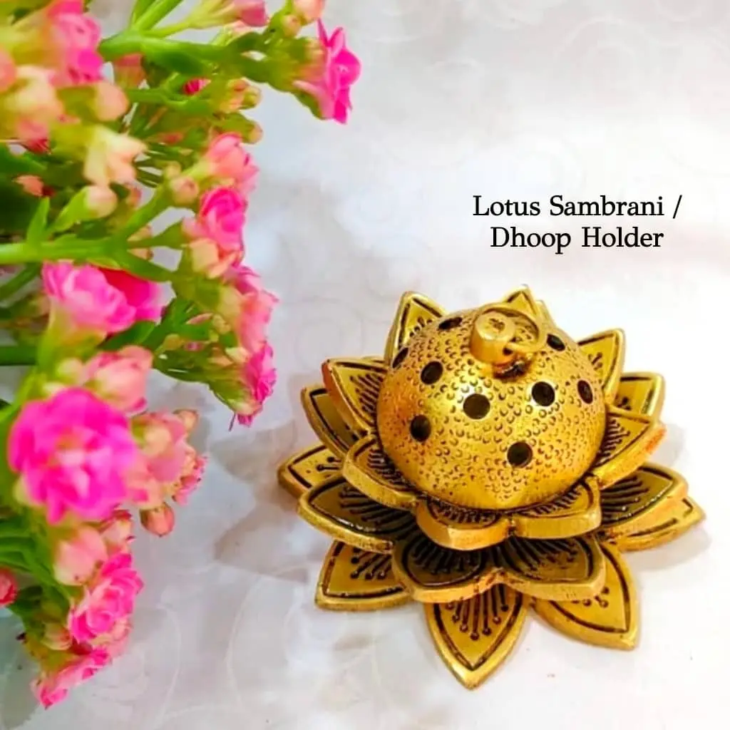 Lotus Sambrani Holder / Dhoop Stand - image 2