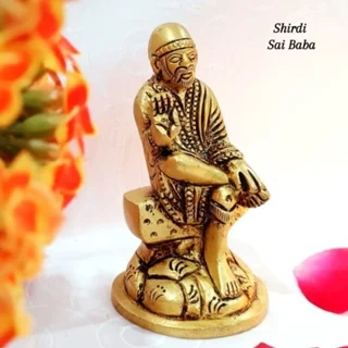 Shirdi Sai Baba Brass Statue- M size - image 2