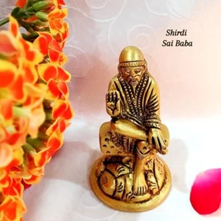 Shirdi Sai Baba Brass Statue- M size - image 1